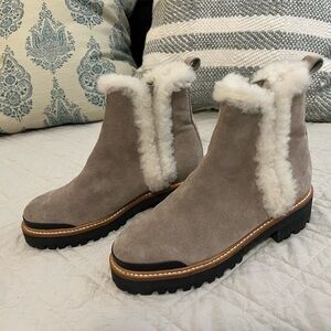 Marc Fisher Women's Suede Shearling Boots size 6